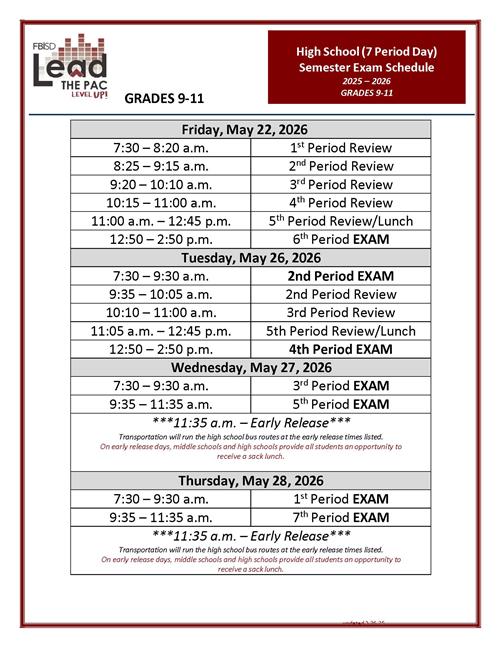 Exam Sched 9-11